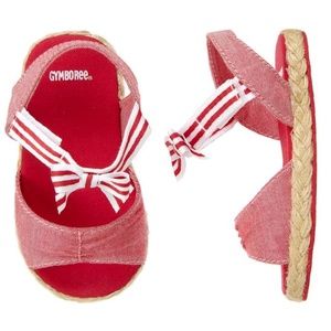 Beach Summer Stripe Espadrille Chambray Sandals WORN ONCE